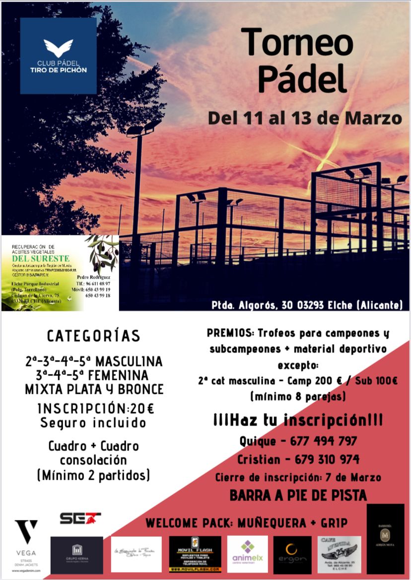 tournament.alt_img Torneo 10 al 13 Marzo